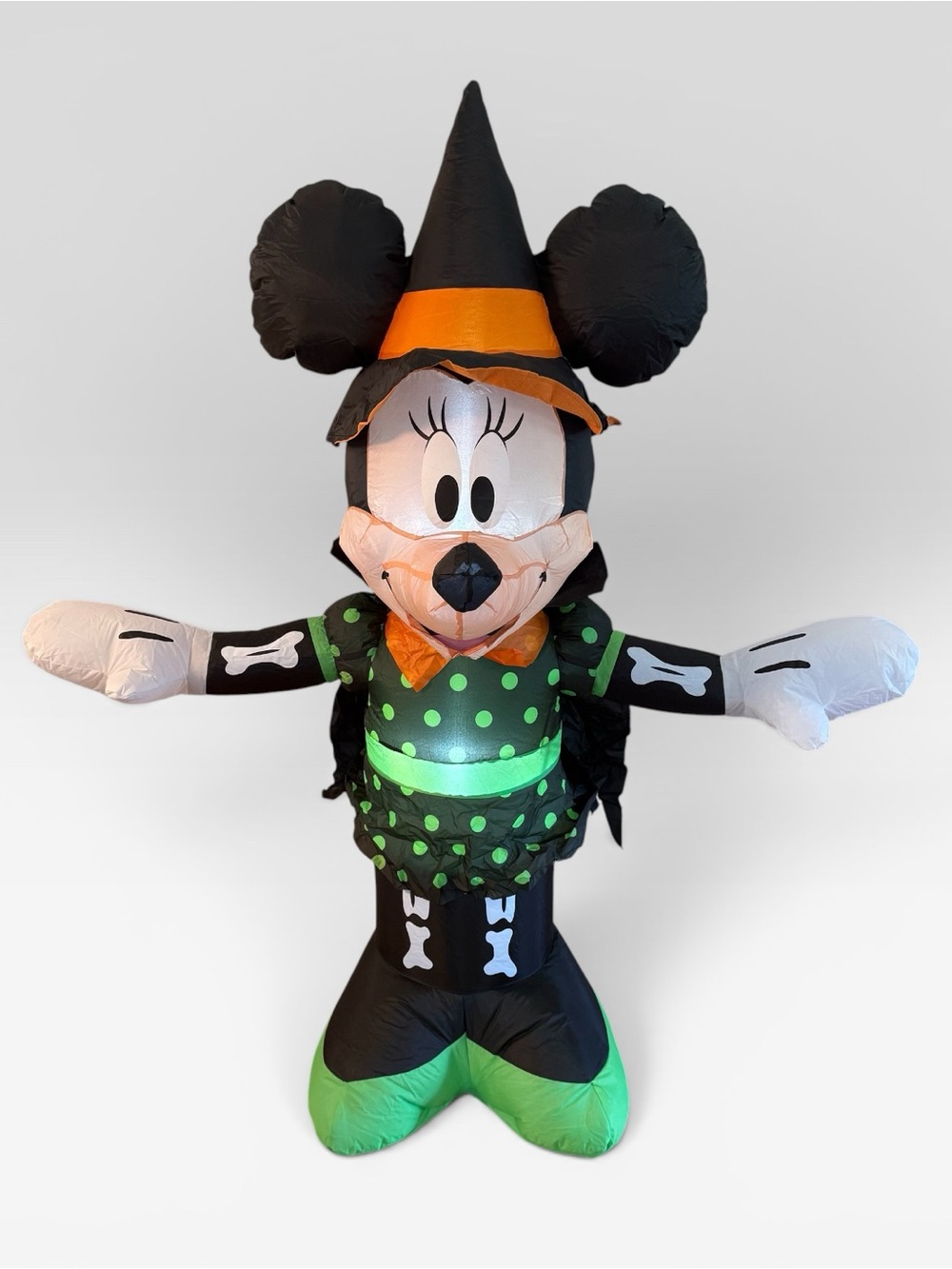 Disney Minnie Mouse Halloween Witch 5 Ft LED LIT Airblown Inflatable Gemmy